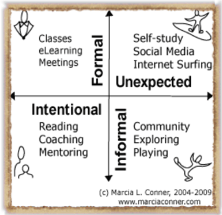 Figure of Conner's mapping of learning areas